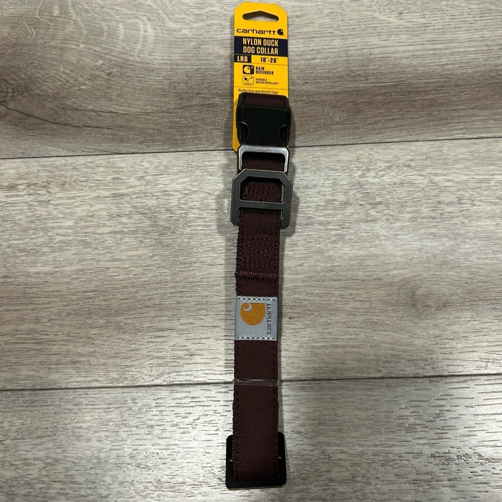 Carhartt Nylon Duck Dog Collar Large, Maroon 18’’-26” New With Tags Undamaged